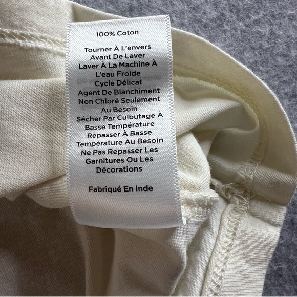 Talbots Womens Medium Embellished Crewneck Snowflake Tee Shirt Christmas New - Picture 11 of 12